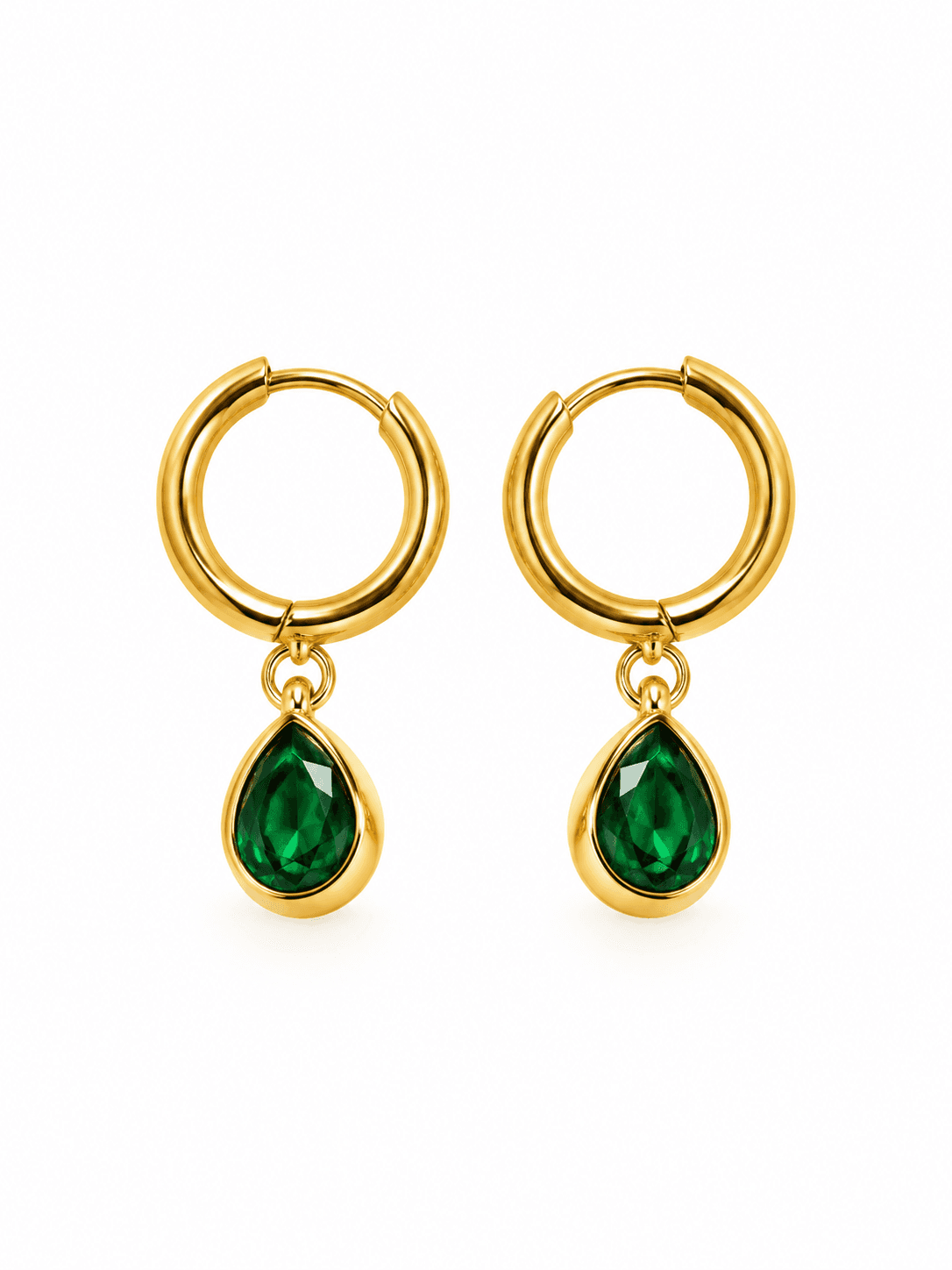 Emerald Glow Bali Earrings, photo 2