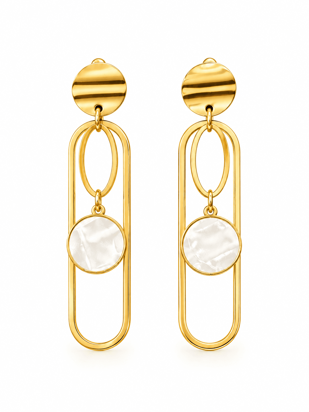 Elongated Rectangle Earrings